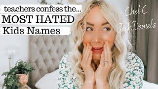 teachers reveal the shocking Name Mistakes parents make | SJ STRUM Baby Names