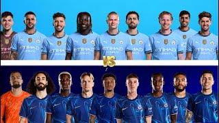 Manchester City-2025 Vs Chelsea-2025 Ultra Squad,Palmer,Sancho,Dias,Rodri,Haaland,Enzo,James