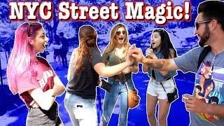 NYC Street Magic! | (With Approaching the Group)