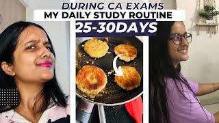 My 8-9hours Study Routine during CA Exams | How I covered maximum in minimum time| CA Isha Verma