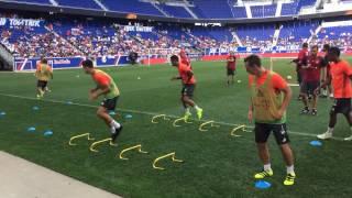 Bayern München Training Drills Before Real Madrid Match