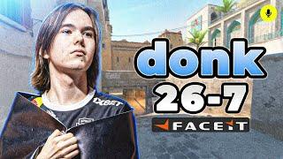 donk (26-7) with friends (Dust2) FACEIT Ranked #CS2 #POV