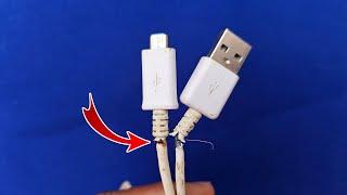 Do not throw away the original cable of the phone, but fix it in seconds