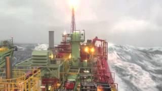 FPSO BW Athena - Huge high sea storm