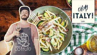 Fileja mit Zucchini und Pancetta – Rezept für echte Pasta-Liebhaber