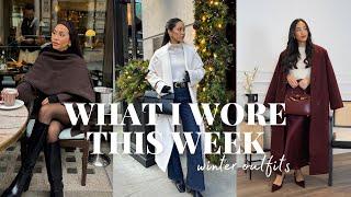 WHAT I WORE THIS WEEK | winter outfits, casual outfits, winter lookbook