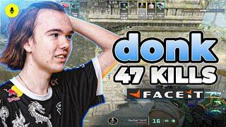 CS2 POV | donk 47 KILLS! Faceit Ranked with baz (Ancient) Voice Comms