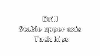 Golf Drill: Stable axis & tuck hips