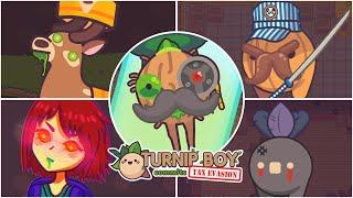 Turnip Boy Commits Tax Evasion - All Bosses (Including Sunset Station Update) and Ending