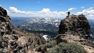 [4K] Peak to Peak| Hiking Basin Peak and Castle Peak| Tahoe National Forest| 24 JUNE 2023