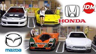 Hot Wheels basic JDM diecast cars Mazda & Honda review June to July 2024 ホットウィールのダイキャストカー、マツダとホンダ