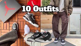 HOW TO STYLE: Jordan 3 Black Cement | 10 Fall & Winter Outfits