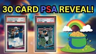 30 CARD PSA REVEAL + BREAKDOWN! (Lots of 2023 Optic Football)