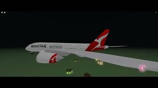 Airbus A380 landing in Roblox Cabin Crew Simulator