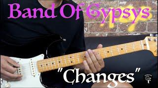 Band Of Gypsys (Jimi Hendrix) - "Changes" (Excerpt) - Blues/Rock Guitar Lesson (w/Tabs)