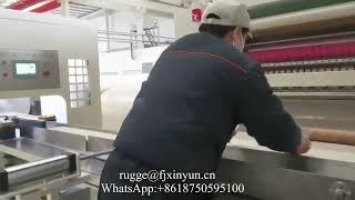 Línea automática de producción de papel para toallas de mano con plegado en N