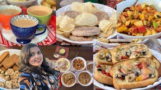 Hi Tea Menu Ideas| হাইটি পার্টি- শামি কাবাব বার্গার,পাস্তা,গার্লিক পিজ্জাব্রেড, গুঁড় চা,ফ্রুট সালাদ