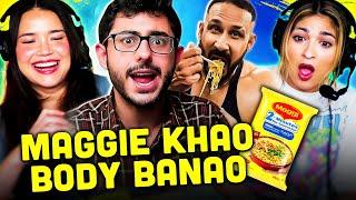 CARRYMINATI | Maggie Khao Body Banao REACTION!