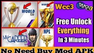 How to Unlock Wcc3 NPL Action Free Free | In 3 Minutes | How To Unlocked Career Mode , World Cup..