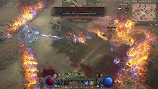 Diablo 4 Sorcerer PvP️Teleport is way too powerful in PvP, Firewall Sorcerer vs Barbarian