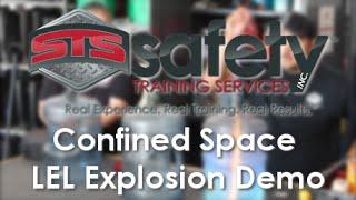 LEL Explosion in a Confined Space Atmosphere