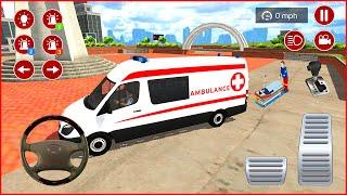 Direksiyonlu Ambulans oyunu 3D #93 American Ambulance Simulator - Ambulans oyunları Android Gameplay