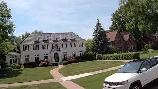 Driving Wayne County - Grosse Pointe Park - Huge Mansions - Windmill Point - Expensive - Rich