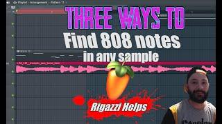 3 ways to find 808 notes in a sample( FL Studio)