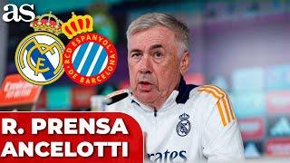 CARLO ANCELOTTI, RUEDA DE PRENSA COMPLETA | Previa REAL MADRID vs. ESPANYOL