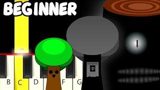 Mr. Tree in 5 Phases plus Retake, Sprunked, Infected - Sprunki - Easy Piano Tutorial Beginner