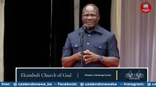 Governor Baraza's Speech Infront Of President Ruto In Khwisero, Kakamega County -FULL SPEECH