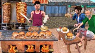 Shawarma Burger Chicken Shawarma Famous Street Food Hindi Kahani Hindi Moral Stories Comedy Video