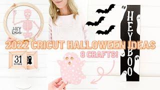 2022 Cricut Halloween Craft Ideas | Reverse Canvas, Trick Or Treat Bags, Home Decor + More!