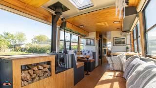 Incredible Bus Conversion - Tiny Home on Wheels