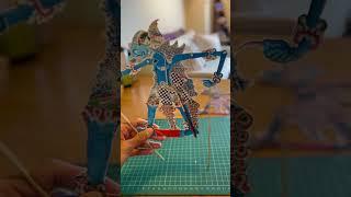 How to make Indonesian traditional shadow puppet called Wayang from paper #wayangkulit