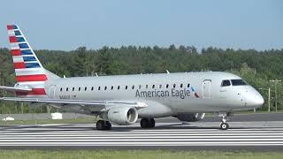 American Eagle Embraer ERJ-175 Takeoff (KMHT)