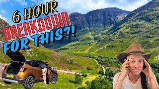 BREAK DOWN in a RENTAL CAR in Scottish Highlands | Glenfinnan | Edinburgh | Scotland Family Travel