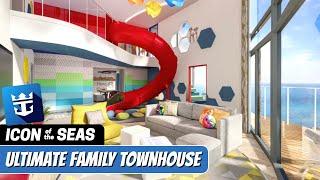 Icon of the Seas | Ultimate Family Townhouse Walkthrough Tour | Royal Caribbean 2024 | 4k