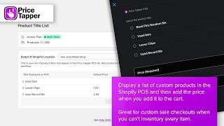 Price Tapper for Shopify POS