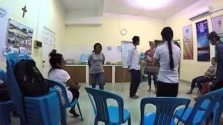 Ms. Bienz teaches ESL in Cambodia