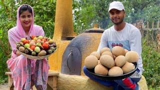 Bati Chokha - A Bihar Street Food I Cooked in a Wood Oven I  Litti Chokha  I Roza Food Rail