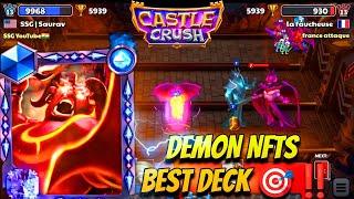 Castle Crush | NFTs Demon Best Deck Gameplay with SSG Saurav Global Top Gameplay 