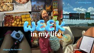 week in my life | returning home, slow days, reading fantasy & LOTS of family time ๋࣭ ⭑๋࣭ ⭑