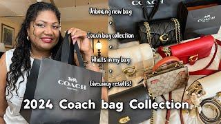 My COACH BAG COLLECTION, What's in my bag? & bag Giveaway! #coachbag #bagcollection #whatsinmybag