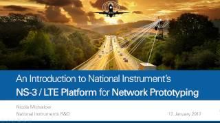 NI NS-3/LTE Application Example -- Overview