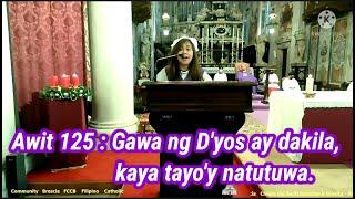 Awit 125 : Gawa ng Diyos ay dakila, kaya kami'y natutuwa with lyrics