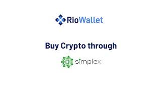 RioDeFi Web Wallet Tutorial | How to Buy #Crypto through Simplex