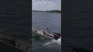 Thinking 200HP is just not enough for this 14’ tin can?