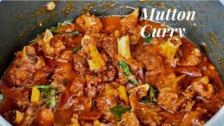 കേരള മട്ടൺ കറി | Spicy Tasty Kerala Mutton Curry | Eid Special Mutton Gravy | Ep:965