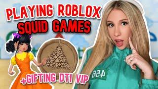 ROBLOX SQUID GAMES ARE INSANE... *MY DEATH = DTI VIP*